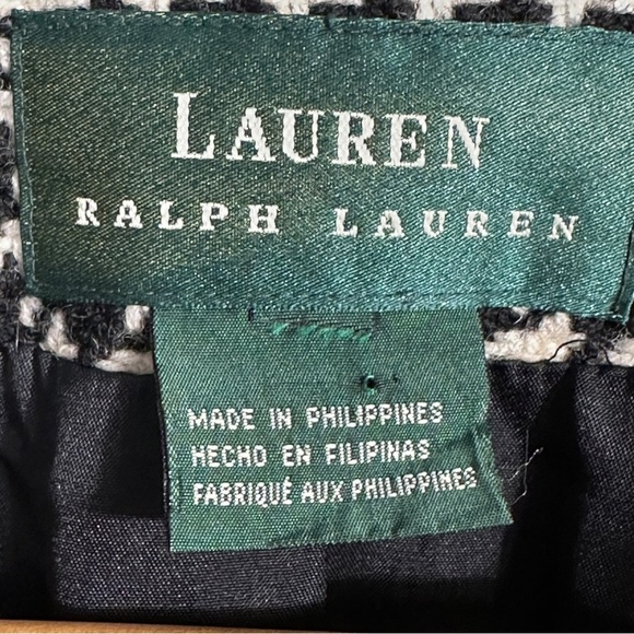 Lauren Ralph Lauren 100% wool women's blazer, size tag removed, houndstooth - Picture 6 of 13